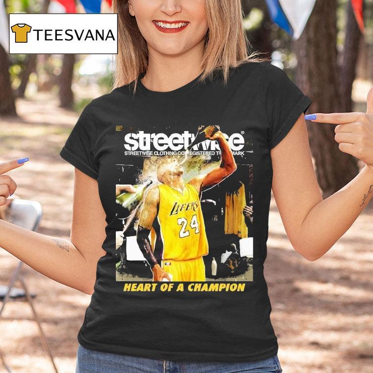 Kobe Bryant Los Angeles Lakers Streetwise Heart Of A Champion Shirt