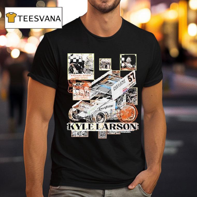 Kyle Larson Checkered Scenes Shirt