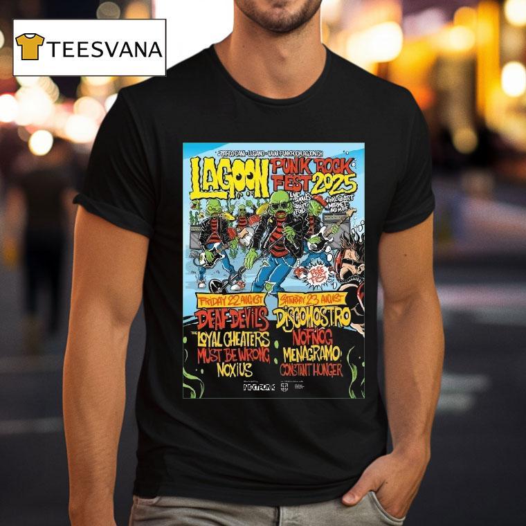 Lagoon Punk Rock Fest 2025 August 22-23 2025 At Parco Ciani Lugano Shirt