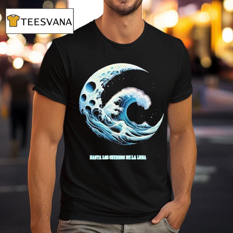 Mar Lara Sudadera Cuernos De La Luna Moon Waves Shirt