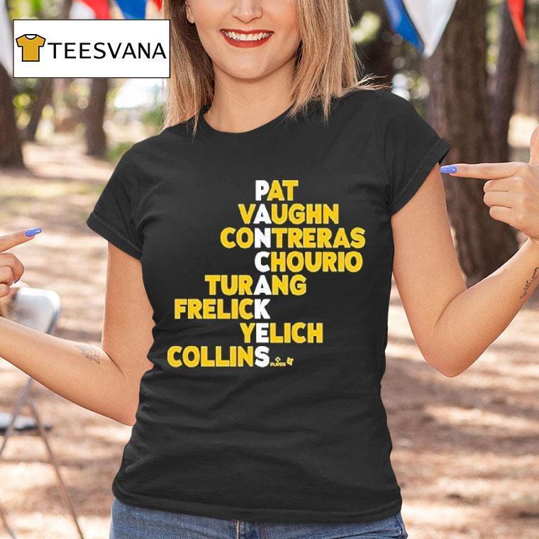 Milwaukee Brewers Pancakes Pat Vaughn Contreras Chourio Turang Frelick Yelich Collins Names Shirt