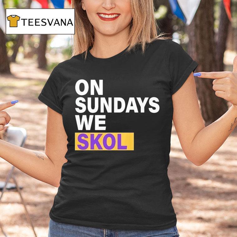 On Sundays We Skol Jj Mccarthy Minnesota Vikings Shirt