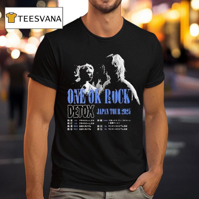 One Ok Rock Detox Japan Tour 2025 Dates Photo Shirt