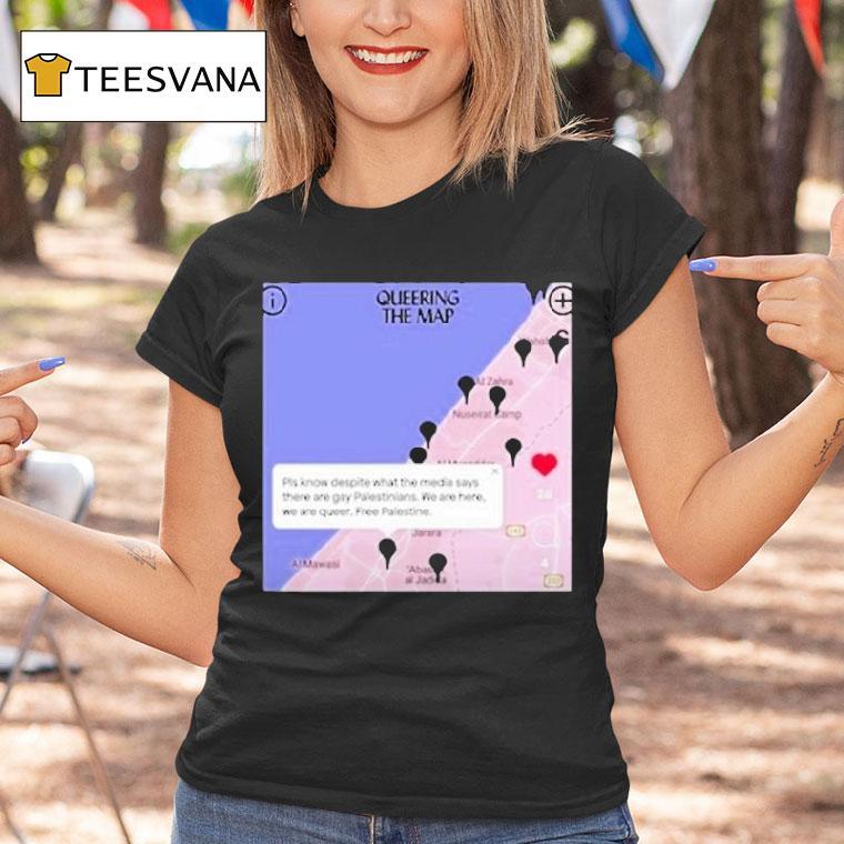 Ottawa Gay Queering The Map Palestine Shirt