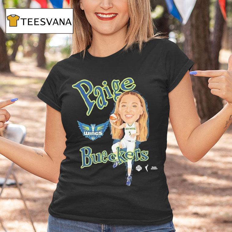 Paige Bueckers Dallas Wings Playa Society Sketch Shirt