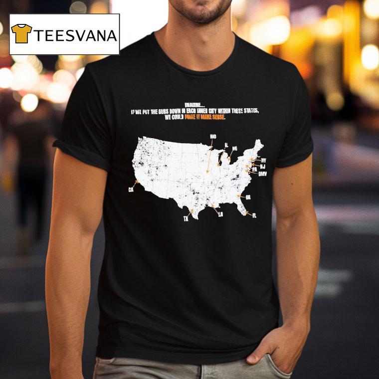 Paper Plane Imagine If We Put The Guns Down In Each Inner City Within These States We Could Make It Make Sense Everytown Usa Shirt