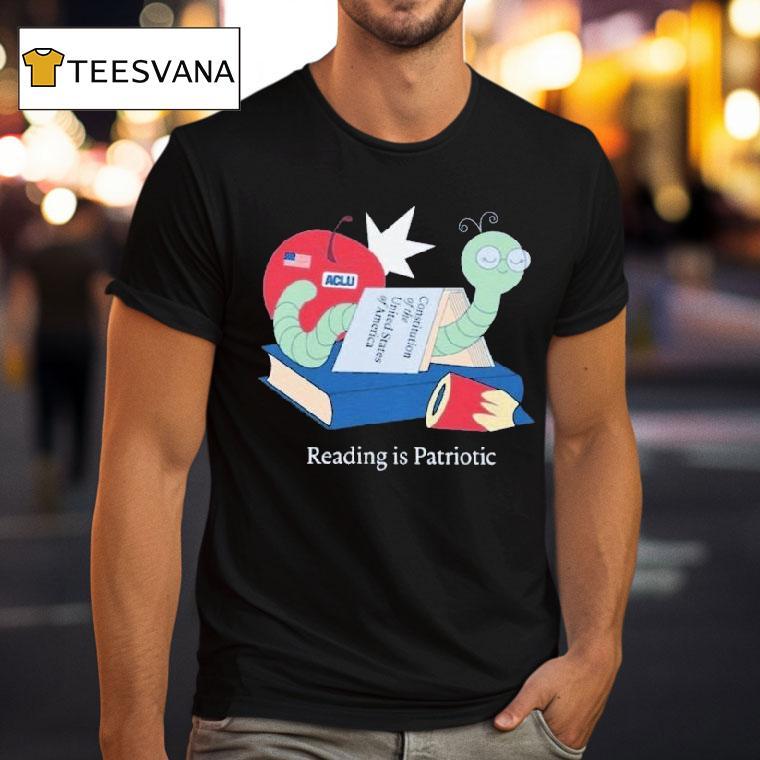 Reading Is Patriotic Constitution Of The United States Of America Aclu Shirt
