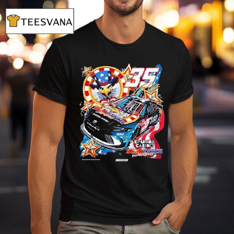 Riley Herbst Chumba Casino 23xi Racing Nascar Eagle Shirt