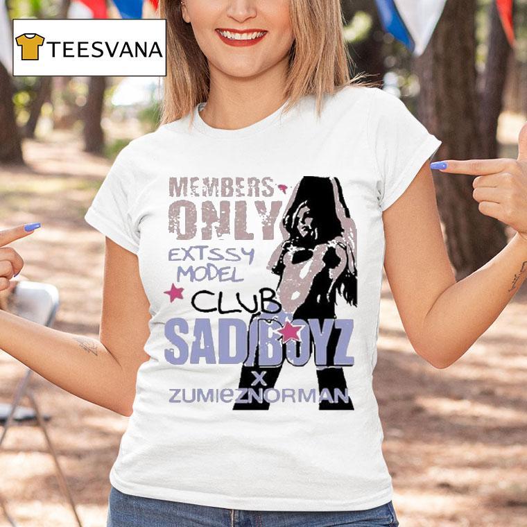 Sad Boyz X Zumiez Norman Members Only Extssy Model Club Shirt