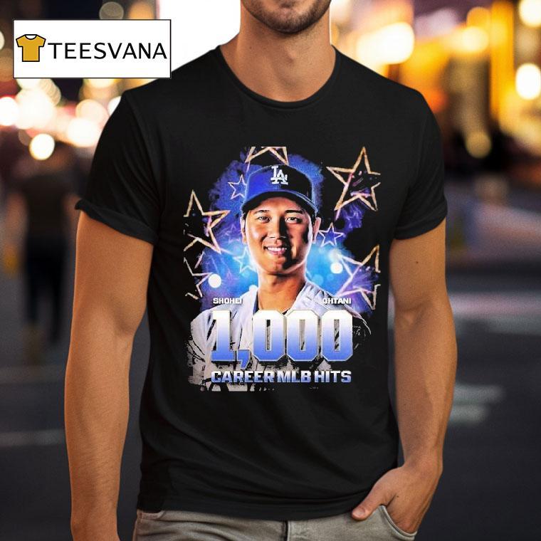 Shohei Ohtani From Los Angeles Dodgers Achieved 1000 Career Mlb Hits Shirt
