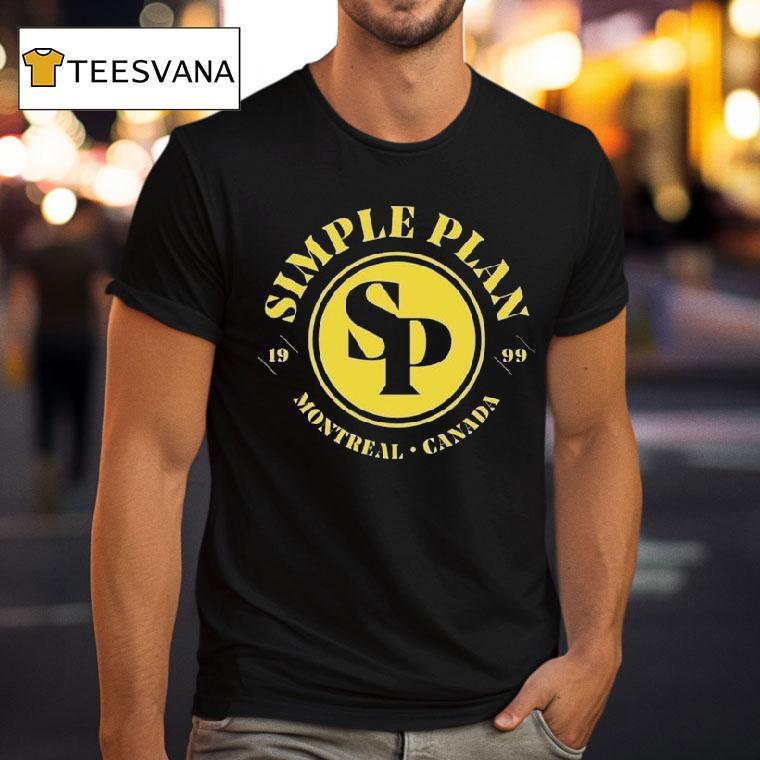 Simple Plan Montreal Canada Circle Logo 1999 Shirt