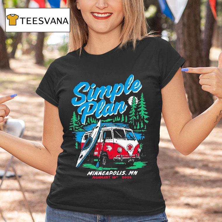 Simple Plan Tour Armory, Minneapolis, Mn Aug 19 2025 Shirt