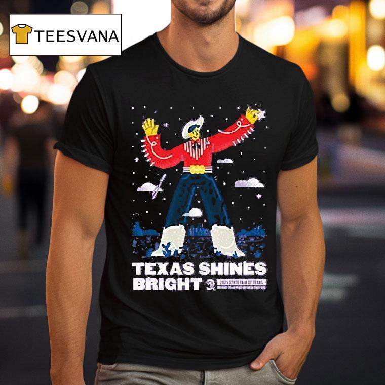 State Fair Of Texas 2025 Commemorative Art Texas Shines Bright Shirt