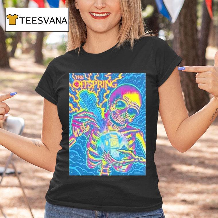The Offspring At Washington State Fair In Puyallup On August 13 2025 Skeleton Shirt