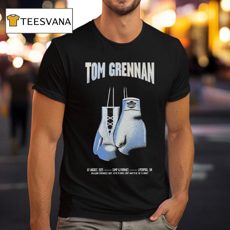 Tom Grennan Concert Liverpool, Uk At Camp Furnace Aug 7. 2025 Shirt
