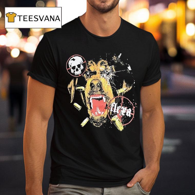 Top Flexana Angry Dog Shirt