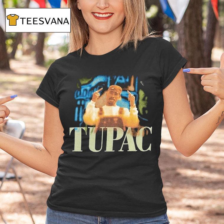 Tupac Shakur Middle Fingers Shirt