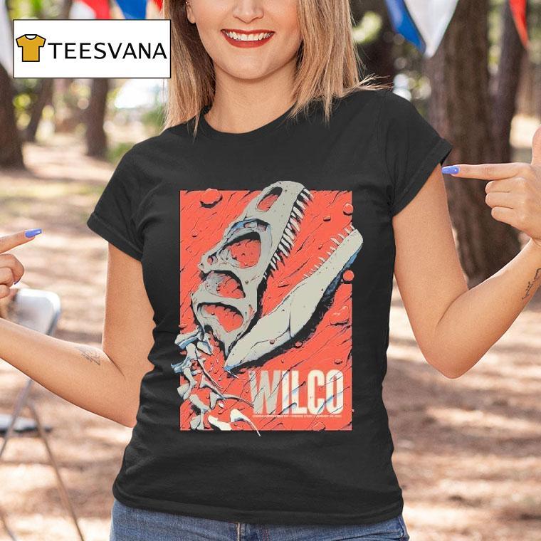 Wilco Ogden Utah At Ogden Amphitheater On August 20 2025 The T-rex Bones Shirt