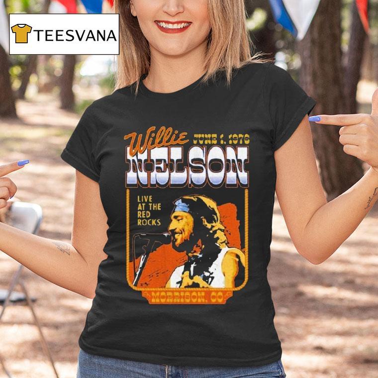 Willie Nelson Live At The Red Rocks Morrison Co 2025 Shirt