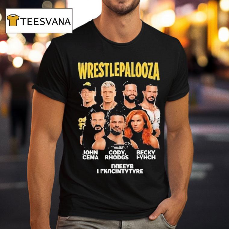 Wwe Wrestlepalooza 2025 John Cena Cody Rhodgs And Becky Lynch Final Indianapolis Shirt