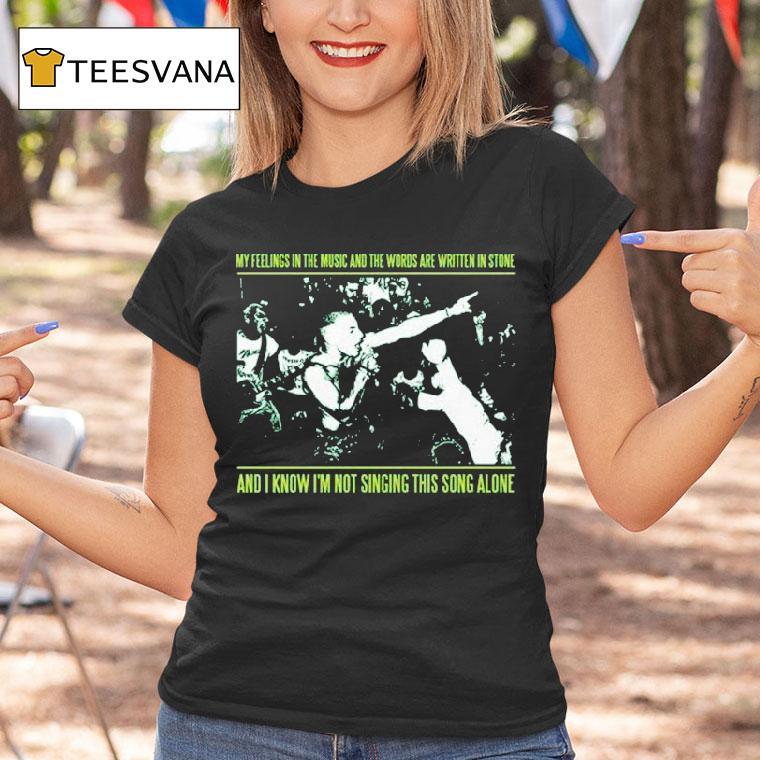 Youth Of Today My Feelings In The Music And The Words Are Written In Stone And I Know I'm Not Singing This Song Alone Shirt