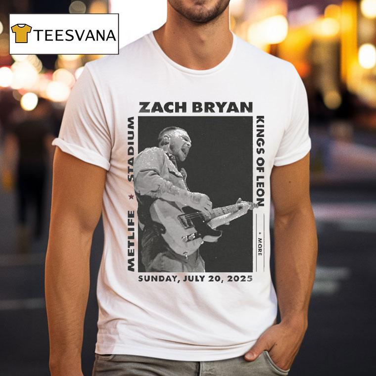 Zach Bryan Metlife Stadium 2025 Meadowlands Kings Of Leon Shirt