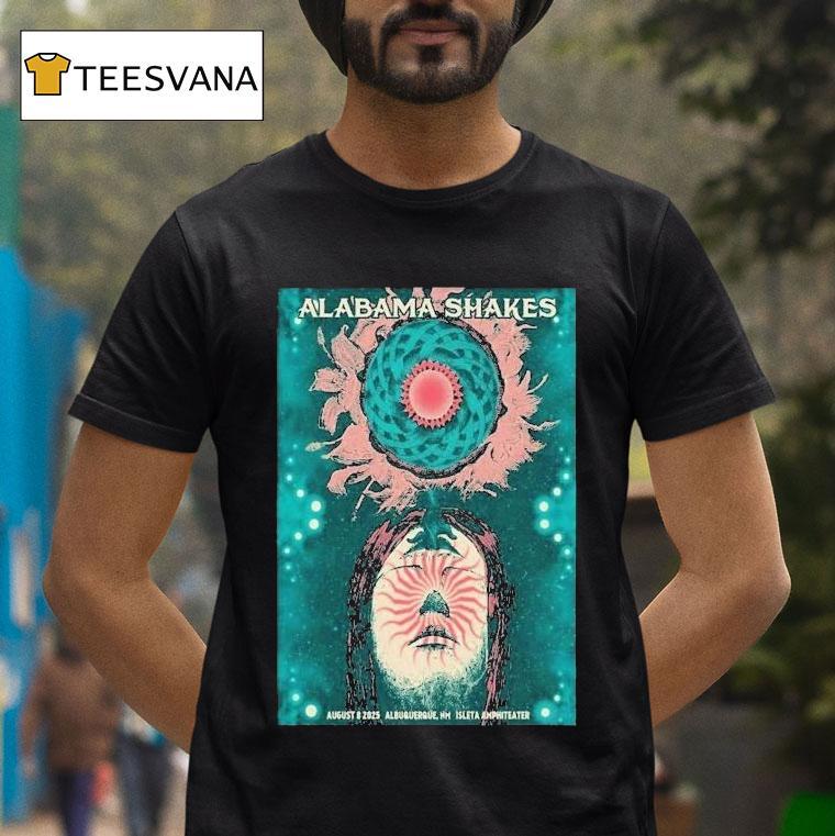 Alabama Shakes Aug 8 2025 Isleta Amphitheater Event Head Shirt