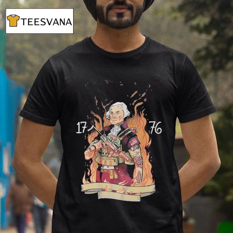 Angry Cops Gather The Goons This We'll Defend Tier 1 George 1776 Shirt