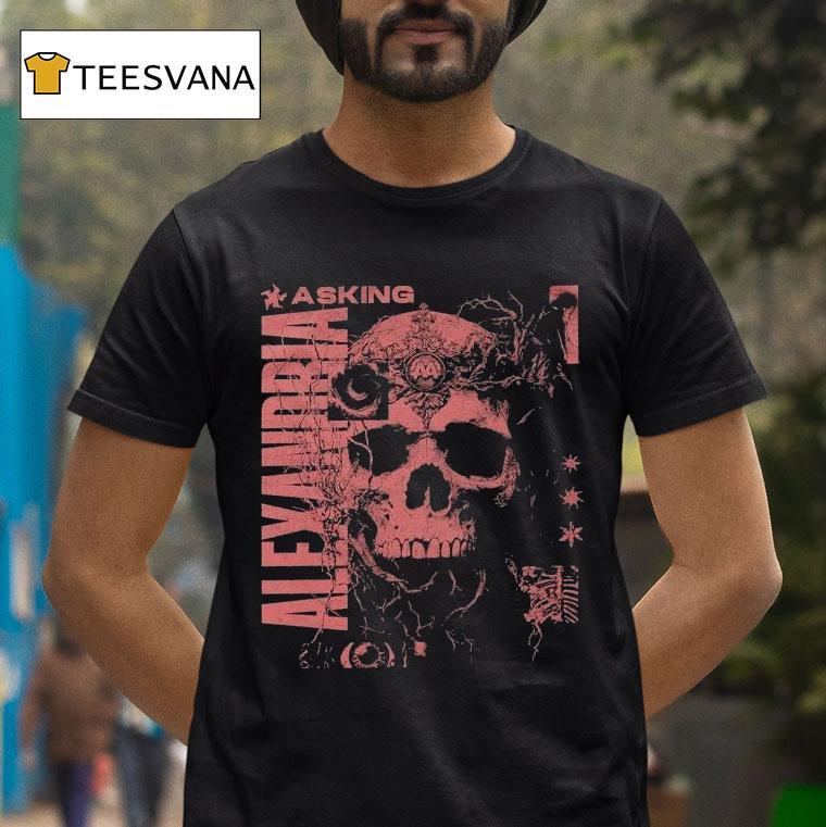Asking Alexandria Let The Dead Take Me Skull Shirt