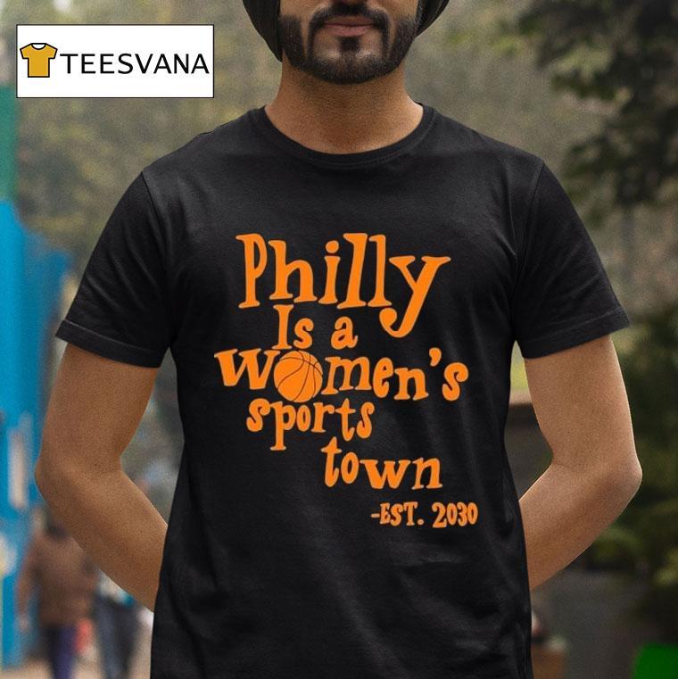 Aubrey Plaza Wearing Philly Is A Women's Sports Town Est 2030 Shirt