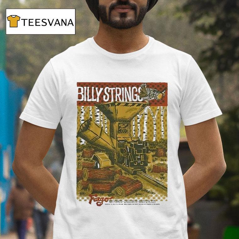 Billy Strings In Fargo North Dakota Nd At Scheels Arena On August 12 2025 Art By Travis Bone Shirt
