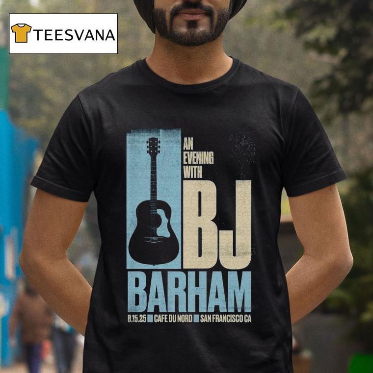 Bj Barham San Francisco Ca August 15 2025 Event Guitar Shirt