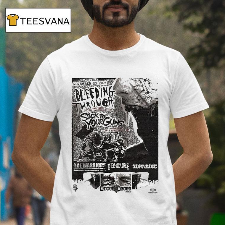 Bleeding Through Stick To Your Guns The Truth 20 Year Anniversary Hardcore Punk 2025 Shirt