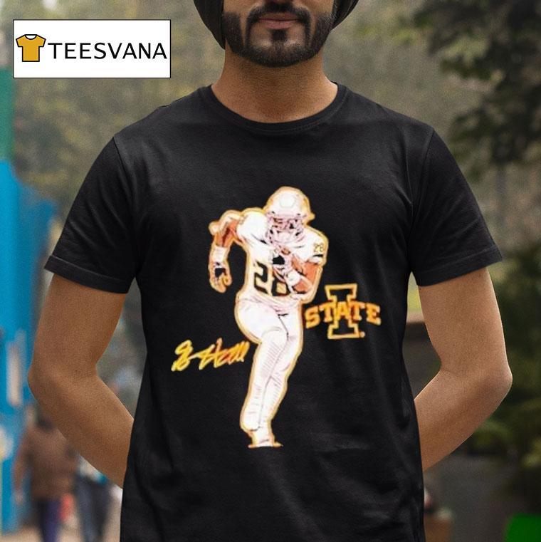 Breece Hall Superstar Pose Iowa Hawkeyes Shirt