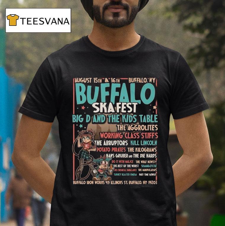 Buffalo Ska Fest 2025 August 15-16 At Buffalo Iron Works New York Betty Boop Shirt