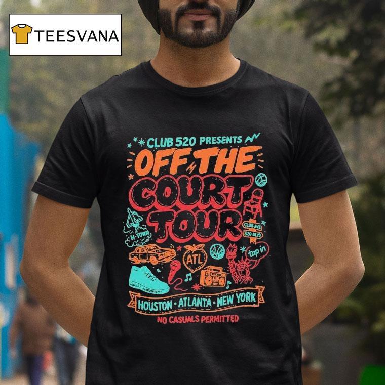 Club 520 Off The Court Tour 2025 No Casuals Permitted Shirt