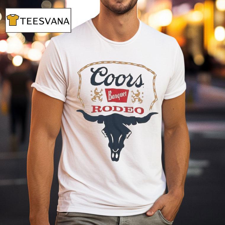 Coors Banquet Rodeo Longhorn Brass Tacks Shirt