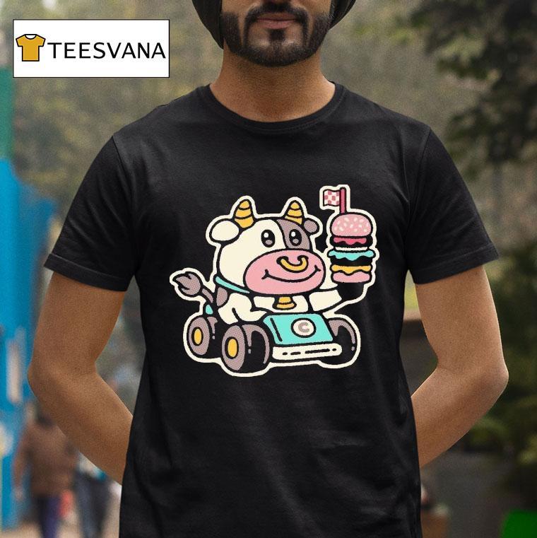 Drew Wise Fast Food Cow Shirt