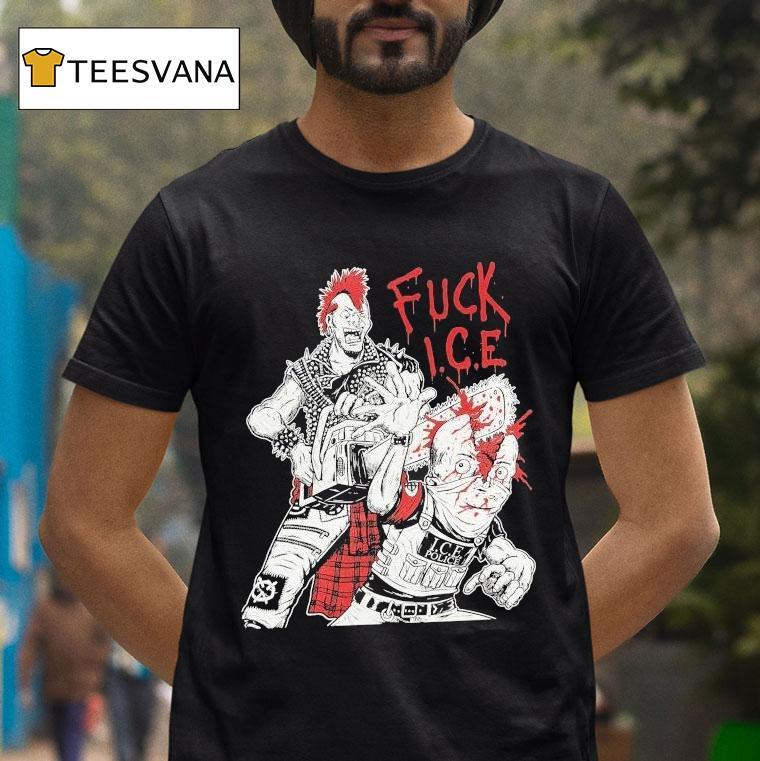 Fuck Ice Ice Police Rock Punk Shirt