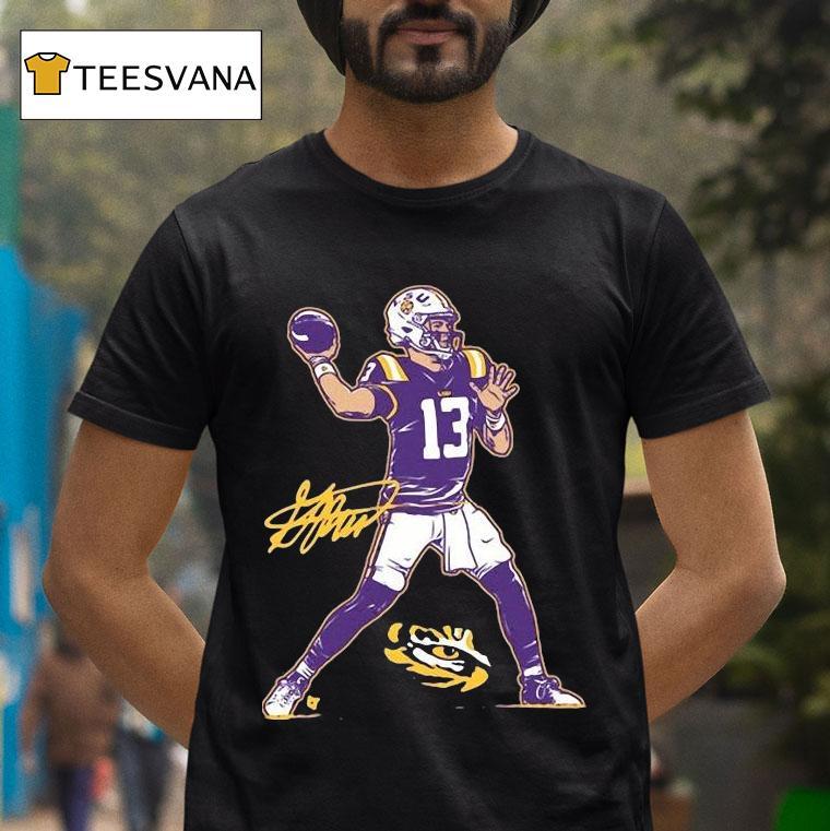 Garrett Nussmeier Superstar Pose Lsu Tigers Shirt
