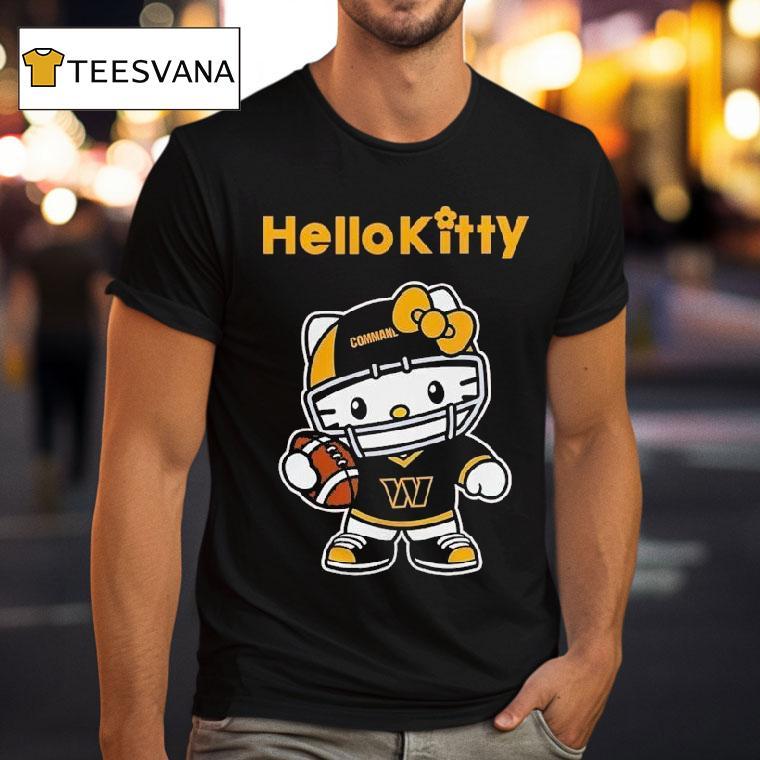 Hello Kitty X Washington Commanders Cat Nfl Fan Shirt