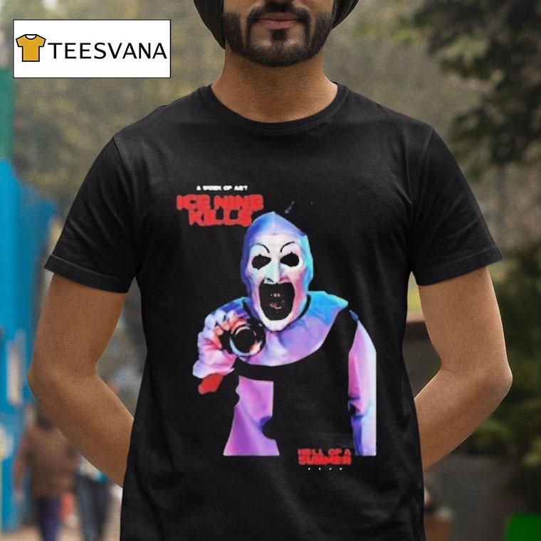 Ice Nine Kills Terrifier Hell Of A Summer Tour 2025 At Paramount Theatre Don't You Dare Say Art Is Dead Shirt