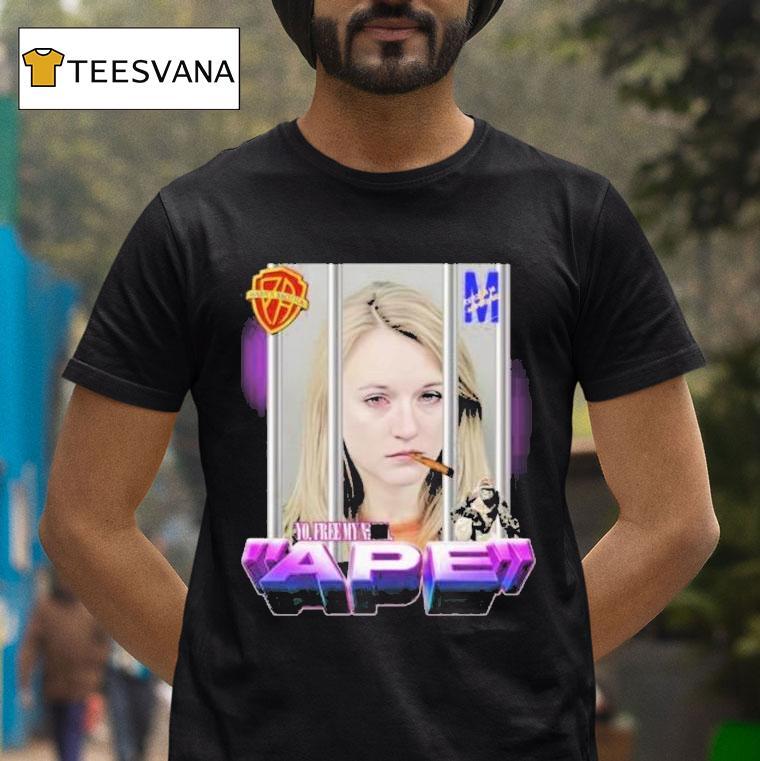 Jail Princess April Imholte Ape Shirt