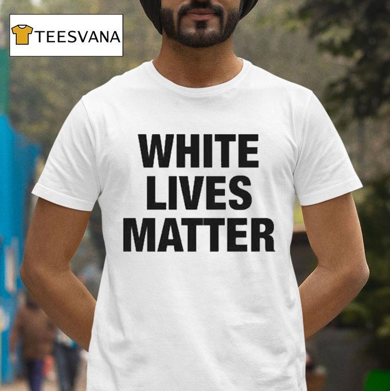 Kanye West Wearing White Lives Matter Shirt
