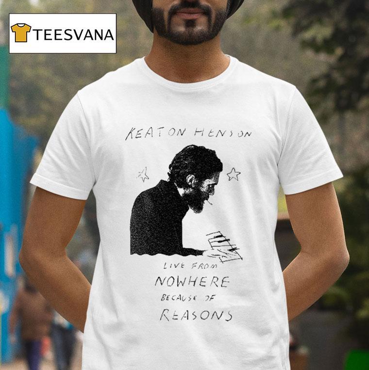 Keaton Henson Live From Nowhere Because Of Reasons Gig Shirt