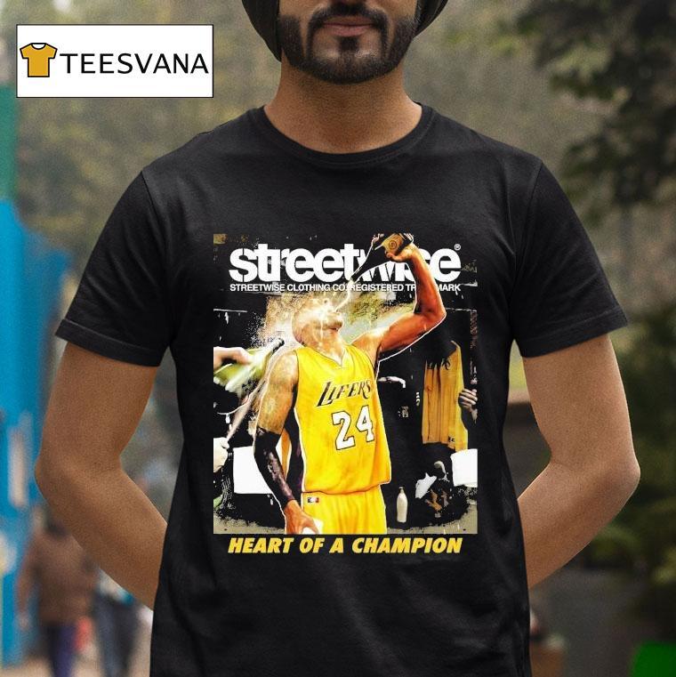 Kobe Bryant Los Angeles Lakers Streetwise Heart Of A Champion Shirt