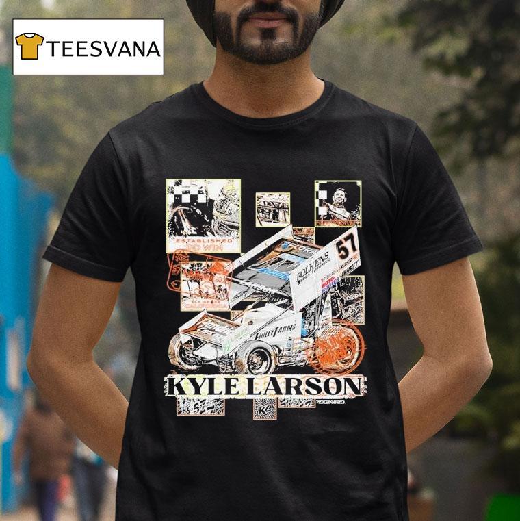 Kyle Larson Checkered Scenes Shirt