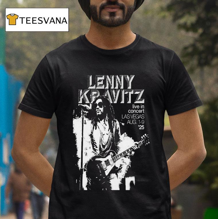 Lenny Kravitz Show Las Vegas Live In Concert 2025 Tour Shirt