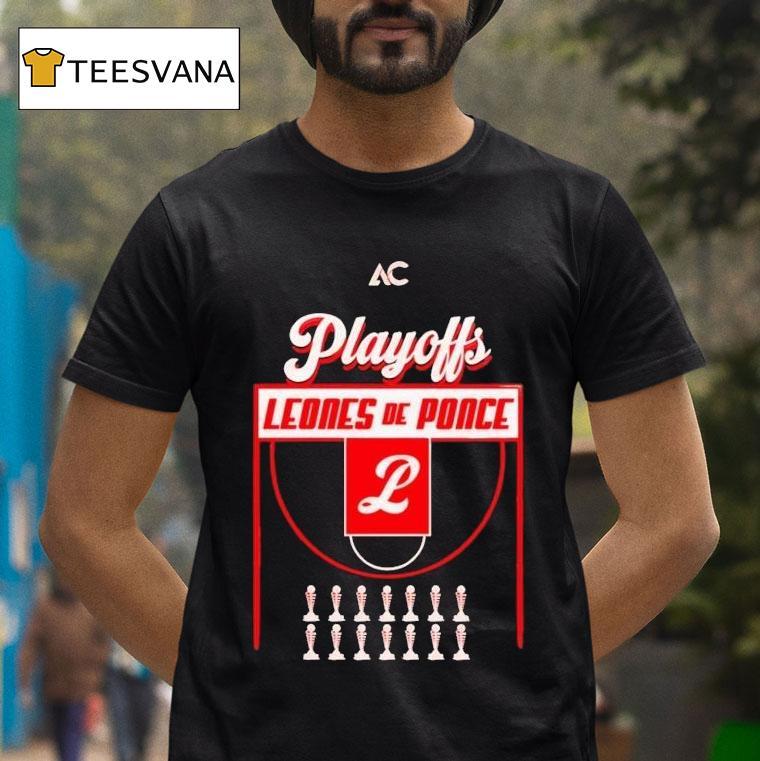Leones De Ponce Basketball Playoffs 2025 Trophy Shirt