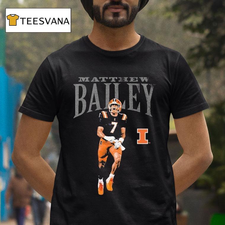 Matthew Bailey Illinois Fighting Illini Cartoon Shirt